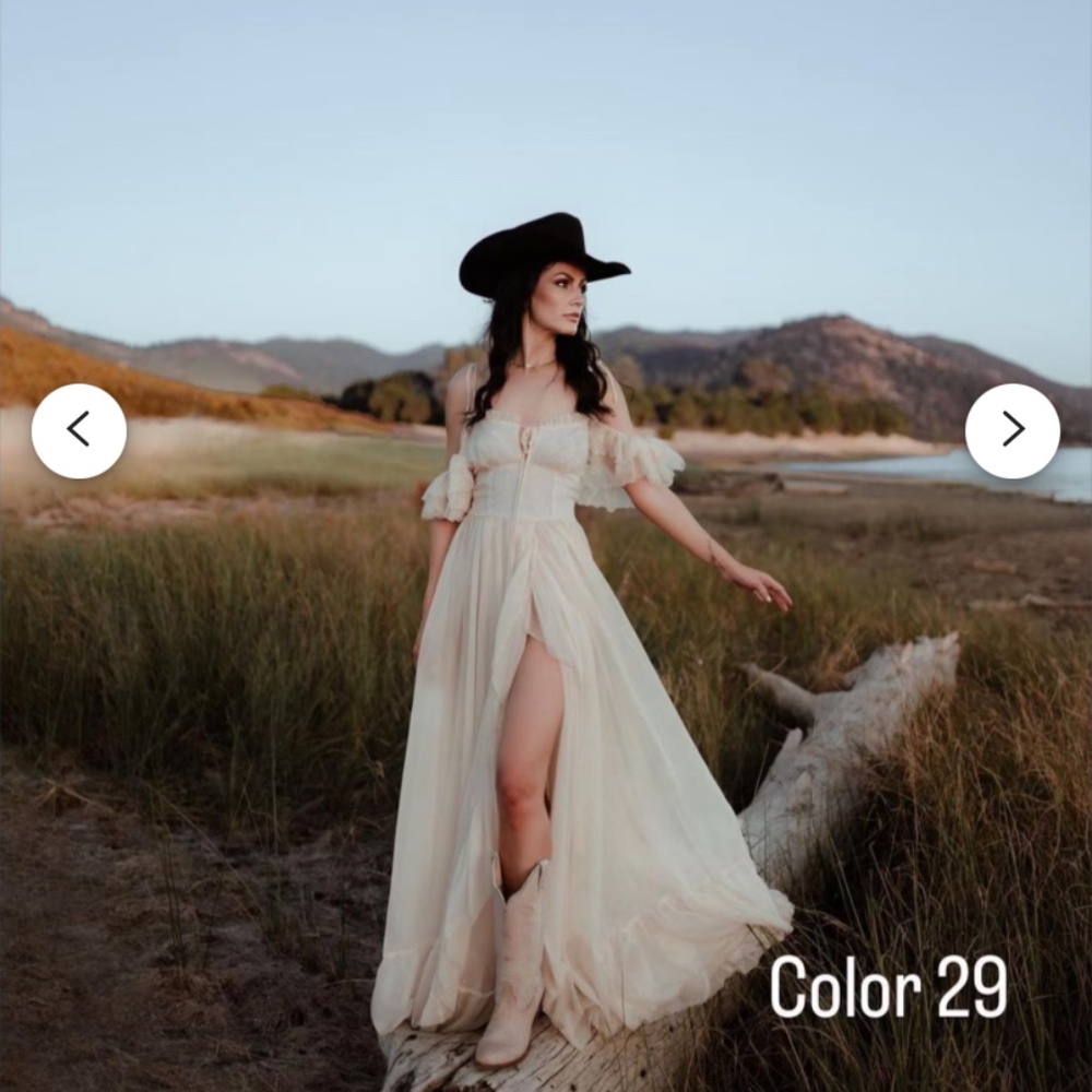 Off white gown- Reclamation Gown